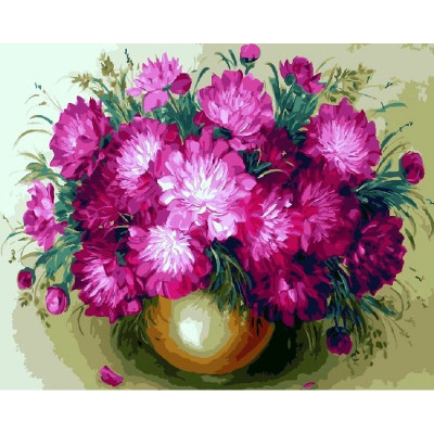 Kit pictura pe numere cu flori, DTP4426-S3 4