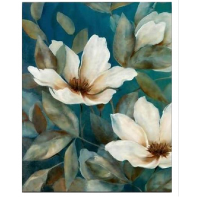Kit pictura pe numere cu flori, MagnoliaDTP1722-48/CT2