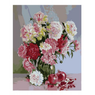 Kit pictura pe numere cu flori, DTP7521-94