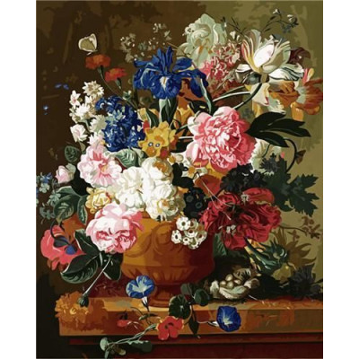 Kit pictura pe numere cu flori, DTP2123-S6i3/115