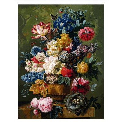 Kit pictura pe numere cu flori, DTP2130-S1A1/115
