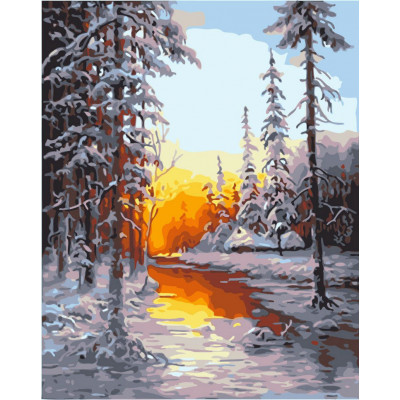 Kit pictura pe numere cu iarna, NDTP-5191