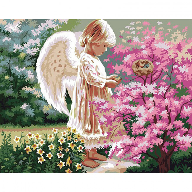 Kit pictura pe numere cu religioase, Lil’Angel DTP649-S6J3