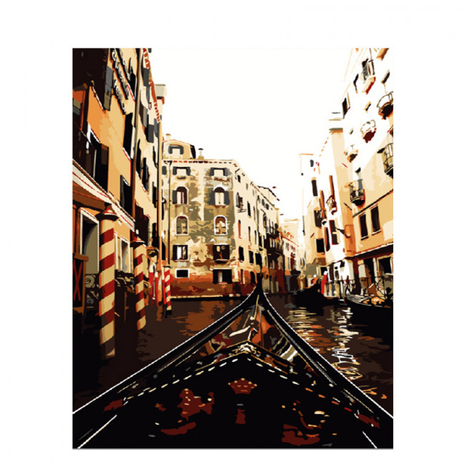 Kit pictura pe numere cu orase, Canals of Venice DTP246