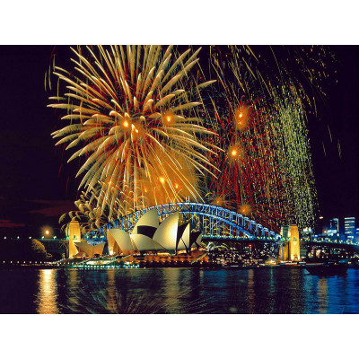 Kit pictura pe numere cu orase, Fireworks over Sydney DZ307